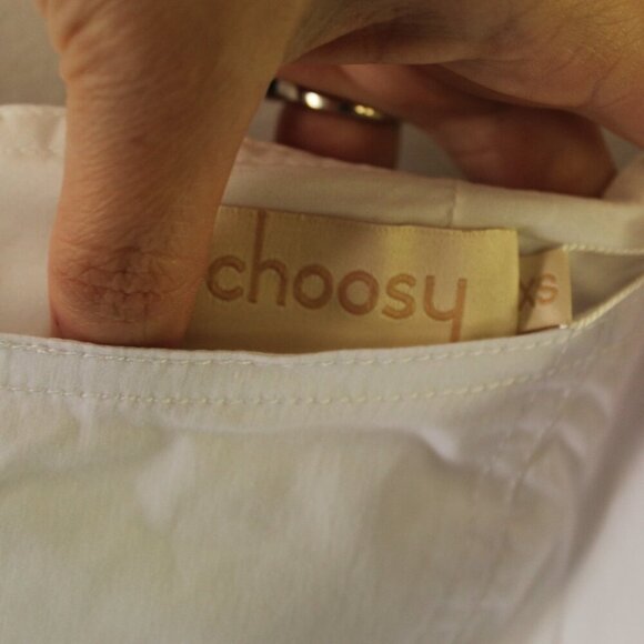 Choosy Priscilla Women White Top Puff Sleeve Size XS - Picture 10 of 12